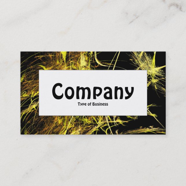 Center Label - Fractal Flame 02 Business Card (Front)