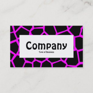 Center Label - Go Giraffe Magenta Business Card