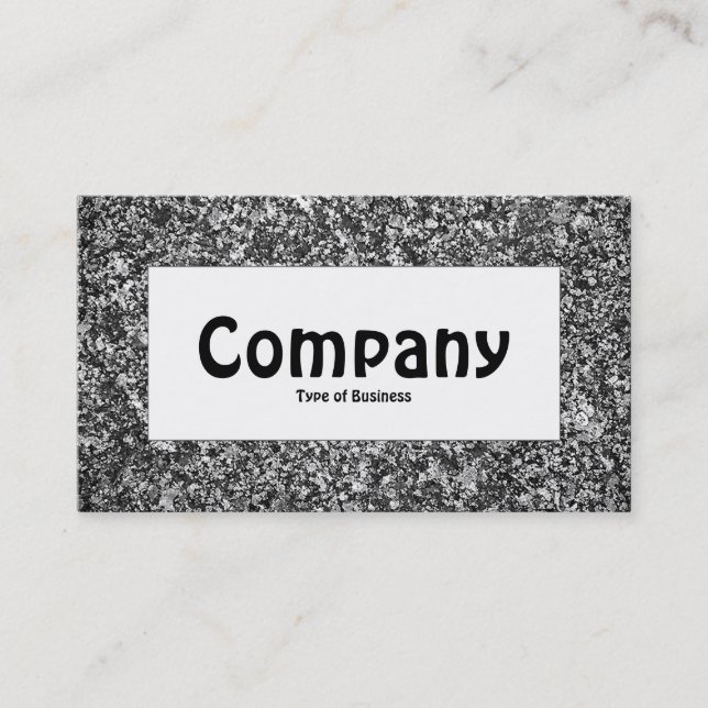 Center Label - Granite 01 Business Card (Front)