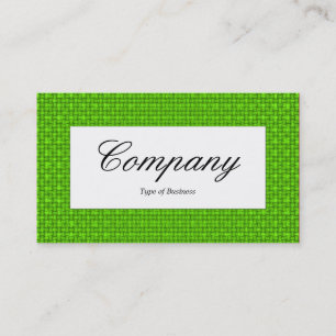 Center Label - Green Fabric Texture Business Card