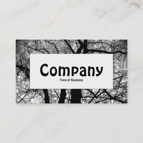 Center Label _ High Contrast Tree Business Card
