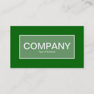 Center Label II - Army Green with Green 006600 Business Card