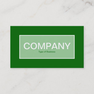 Center Label II - Faded Green with Green 006600 Business Card