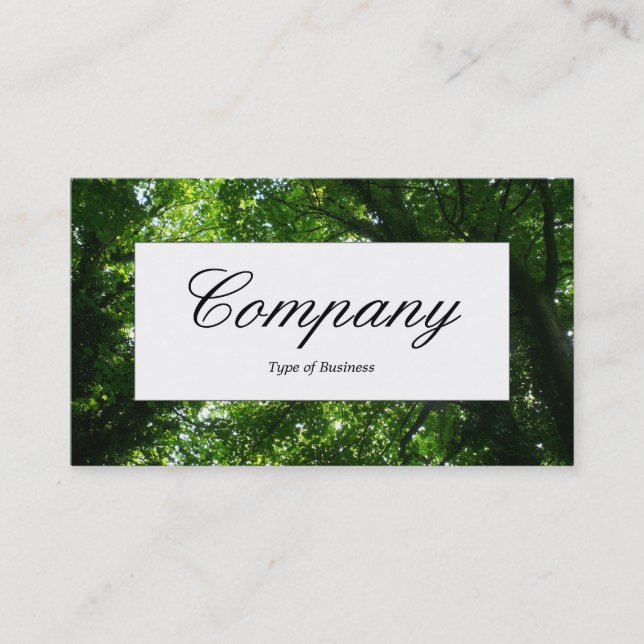 Center Label - In the Trees II Business Card (Front)