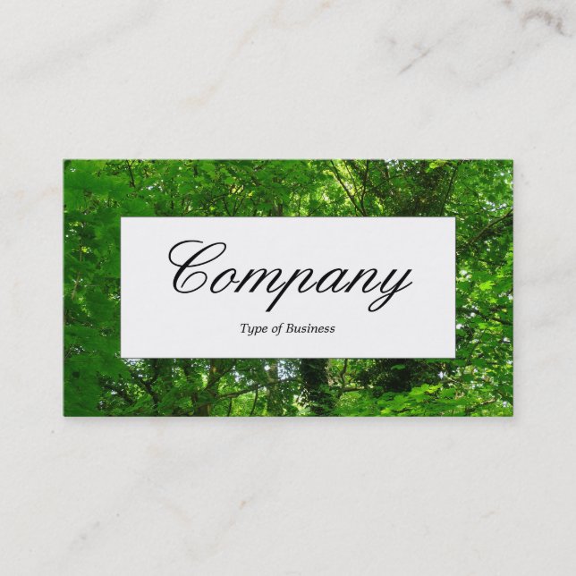 Center Label - In the Trees III Business Card (Front)