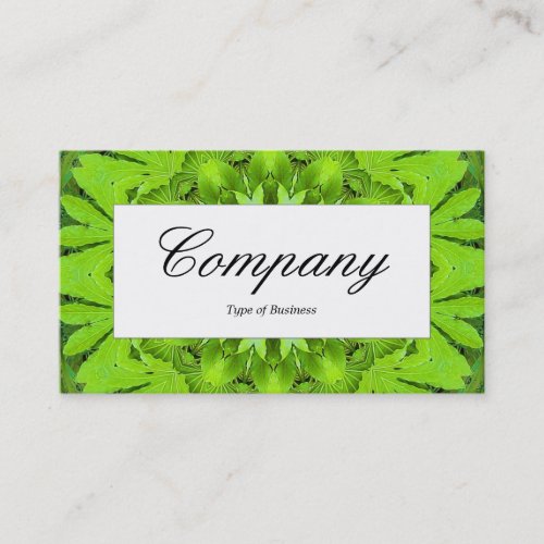 Center Label _ Leaf Kaliedoscope Business Card