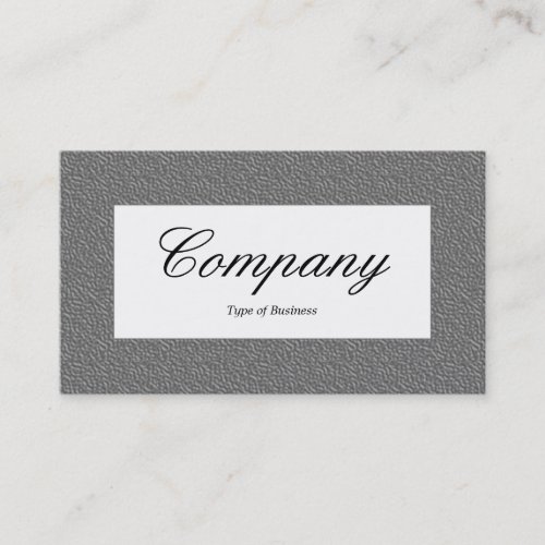 Center Label - Mid Gray Embossed Texture Business Cards