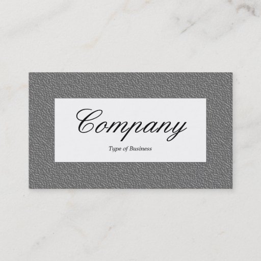 Customizable Center Label - Mid Gray Embossed Texture Business Cards
