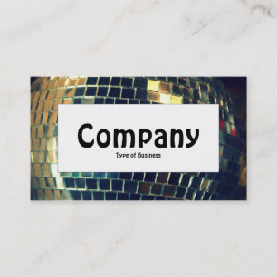 Center Label - Mirror Ball Business Card