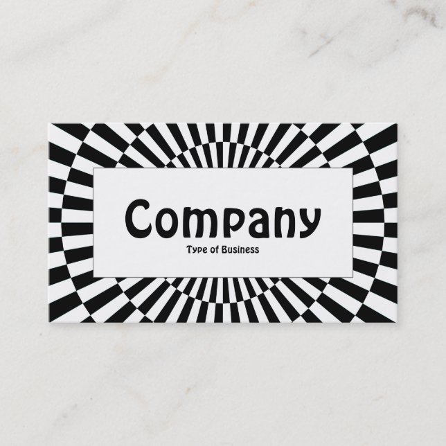 Center Label - Op Art 01 Business Card (Front)