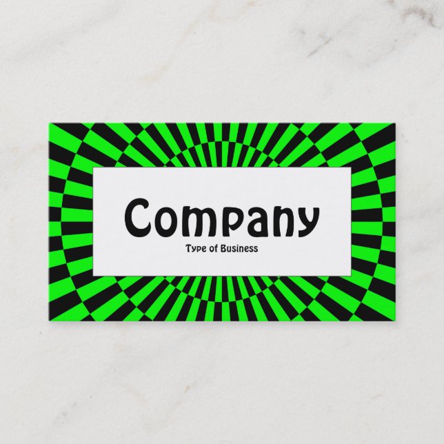 Center Label - Op Art 02 Business Card (Front)