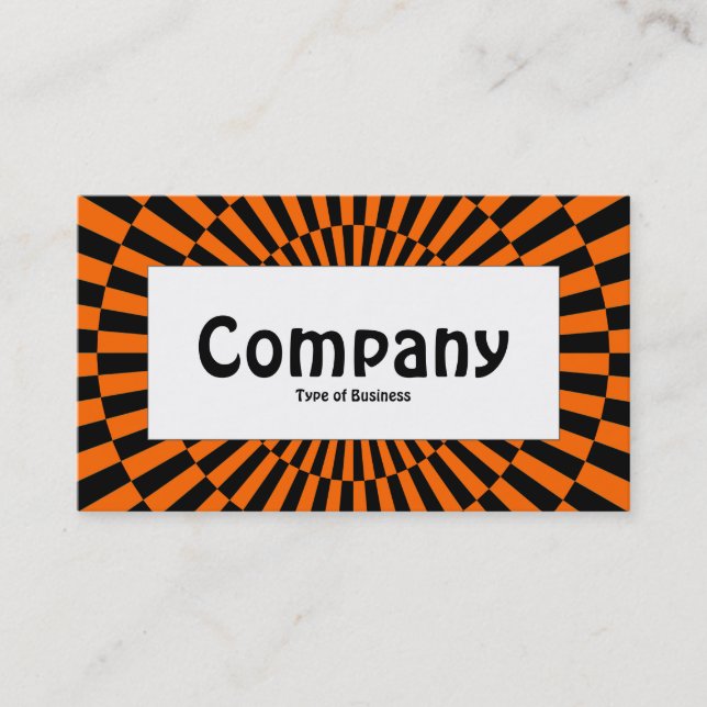 Center Label - Op Art 05 Business Card (Front)