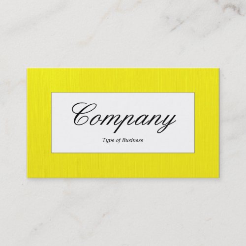 Center Label - Painted Yellow Business Card