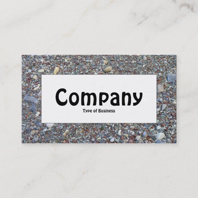Center Label - Pebble Beach Business Card (Front)