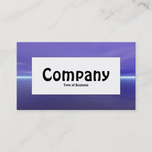Center Label - Purple Dawn Business Card (Front)