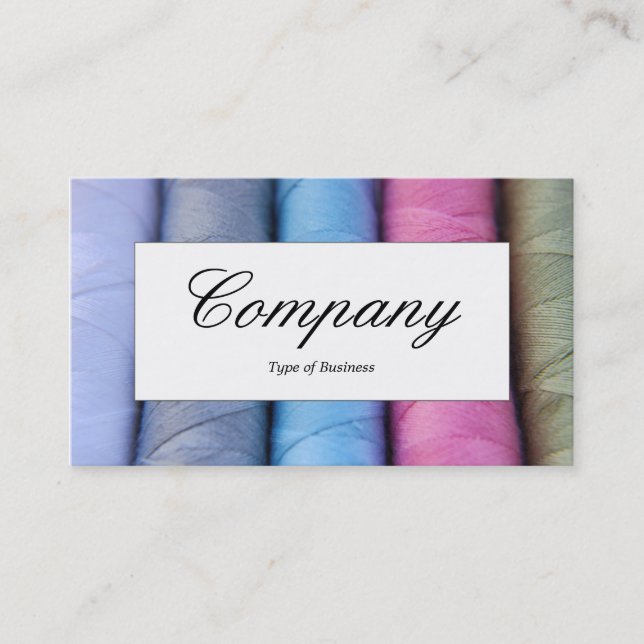 Center Label - Reels of Cotton Business Card (Front)