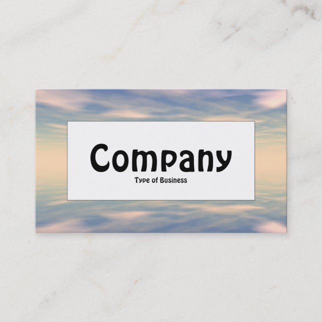 Center Label - Reflections II Business Card (Front)