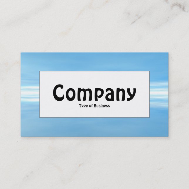 Center Label - Reflections III Business Card (Front)