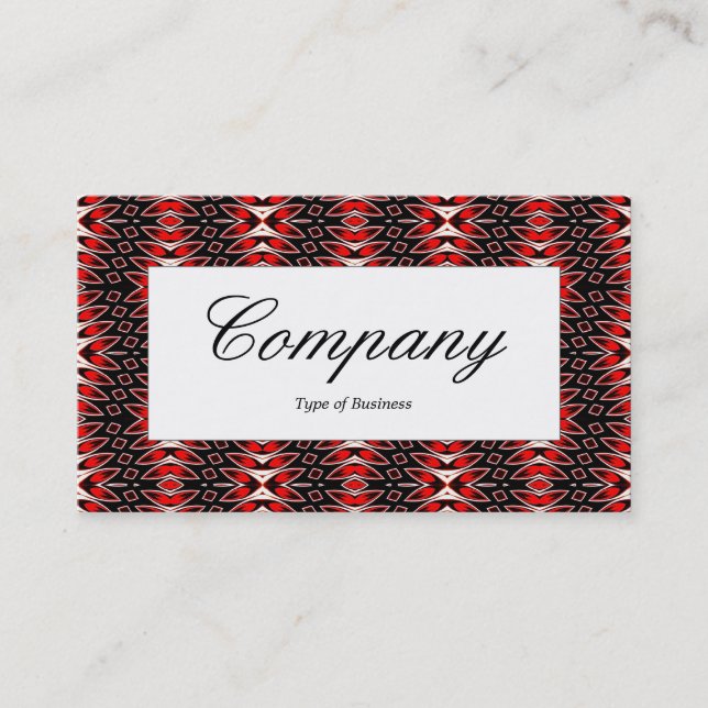 Center Label - Ruby Flame Business Card (Front)