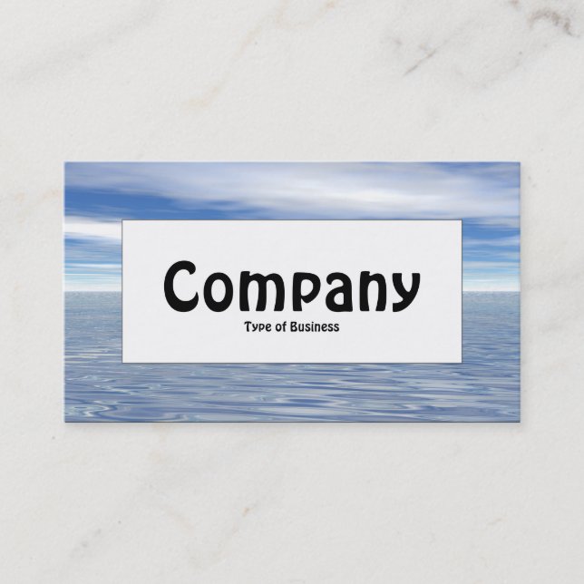 Center Label - Sea and Sky Business Card (Front)