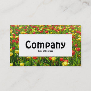 Center Label - Sea of Tulips II Business Card