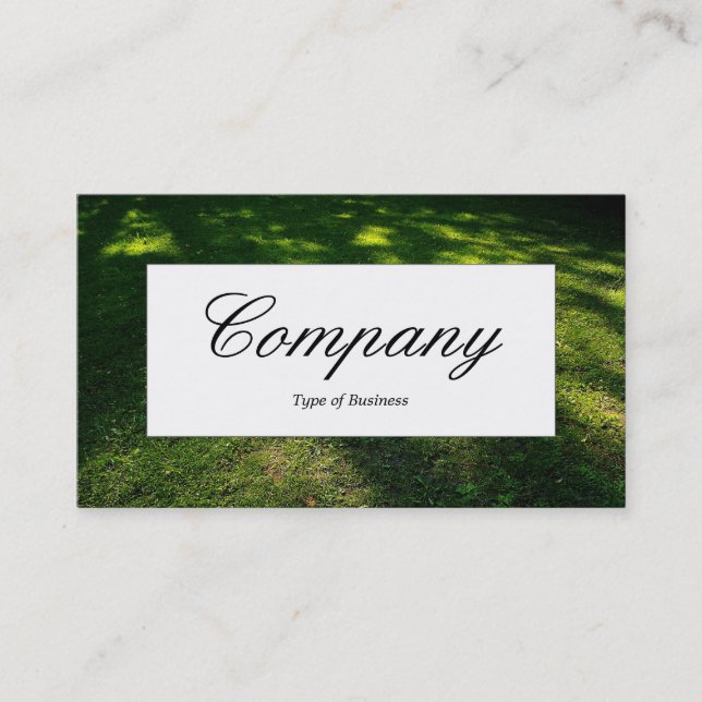 Center Label - Shadows Business Card (Front)