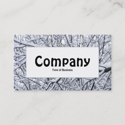 Center Label _ Snowy Branches Business Card