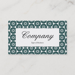 Center Label - Star Wheel - Dark Green Business Card