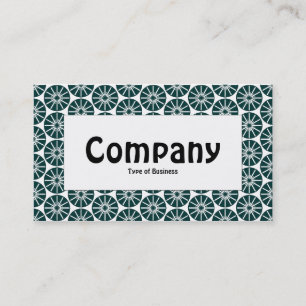 Center Label - Star Wheel - Dark Green Business Card