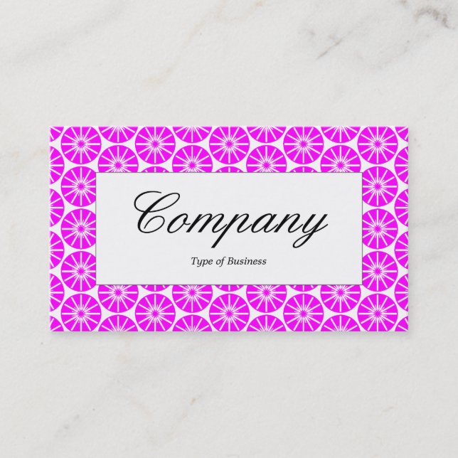 Center Label - Star Wheel - Magenta Business Card (Front)