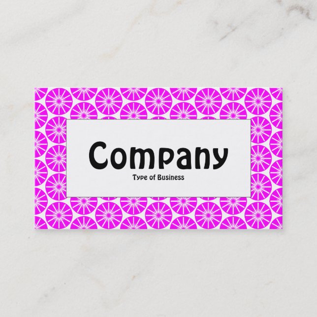 Center Label - Star Wheel - Magenta Business Card (Front)