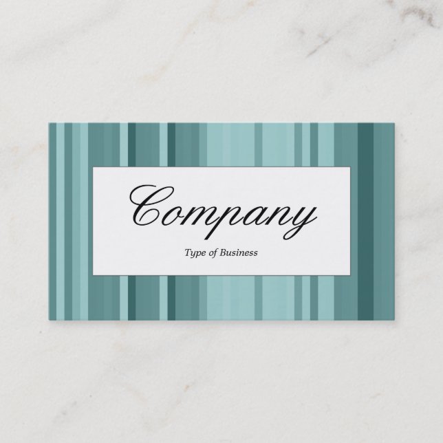Center Label - Stripes 02 Business Card (Front)