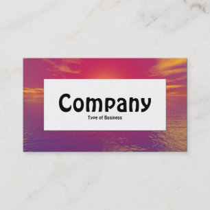 Center Label - Sunrise Sunset Business Card