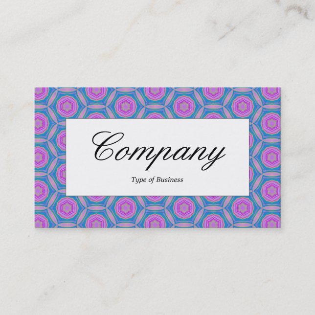 Center Label - Terrazzo Pattern Business Card (Front)