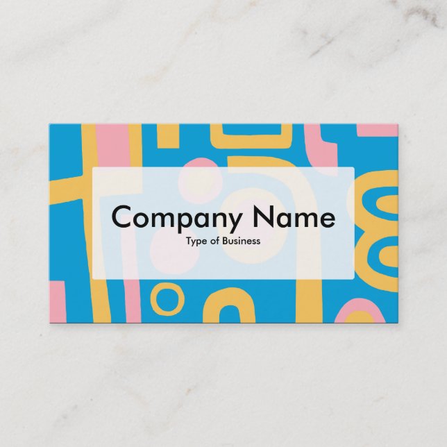 Center Label v3 - Abstract 170914 Business Card (Front)