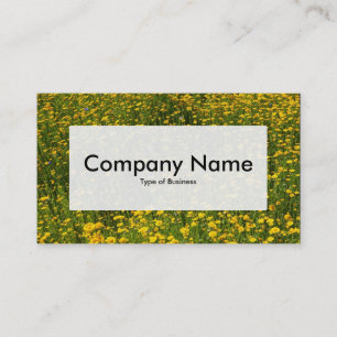 Center Label v3 - Bed of Yellow Daisies Business Card