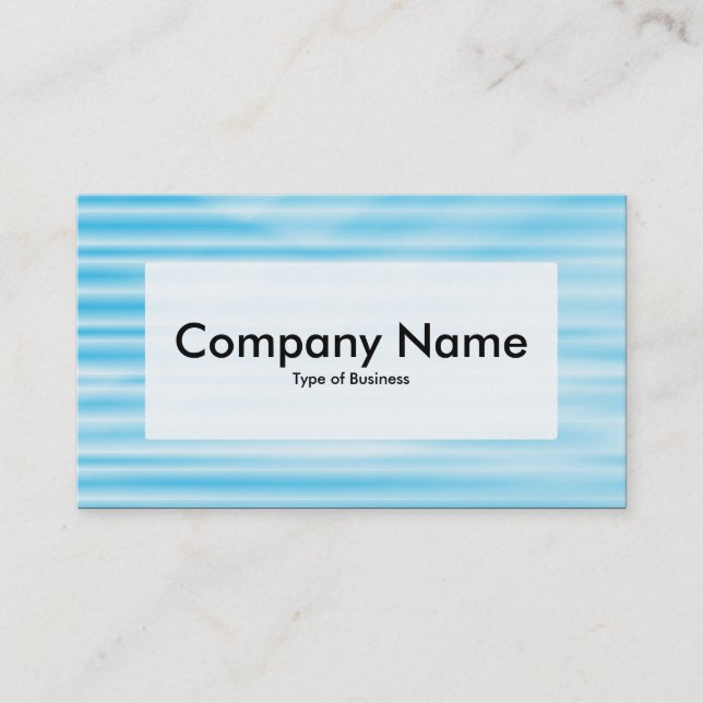 Center Label v3 - Corrugated Blue Business Card (Front)
