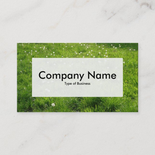Center Label v3 - Dandelion Meadow 01 Business Card (Front)