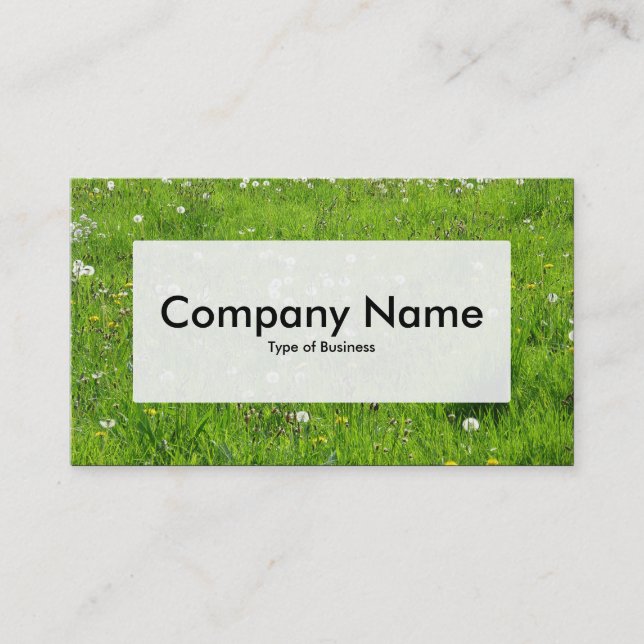 Center Label v3 - Dandelion Meadow 02 Business Card (Front)