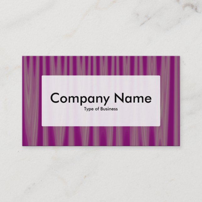 Center Label v3 - Drapery 06 Business Card (Front)