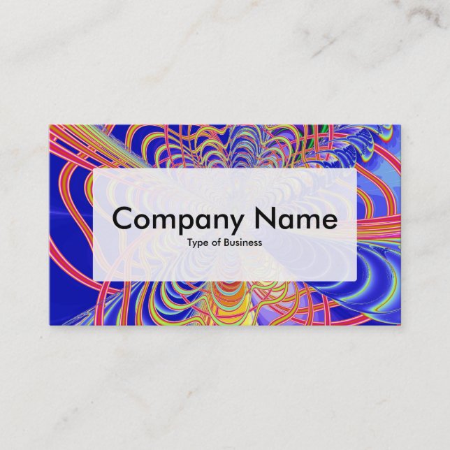 Center Label v3 - Fractal Abstract 061012d Business Card (Front)