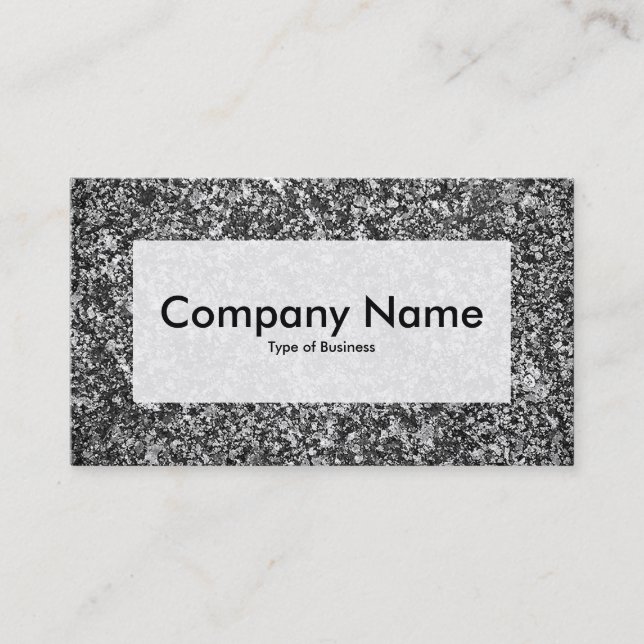 Center Label v3 - Granite 01 Business Card (Front)
