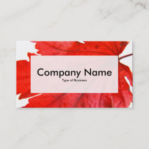 Center Label v3 - Japanese Maple Leaf Business Card