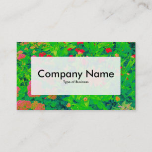 Center Label v3 - Psychedelic Flower Bed Business Card