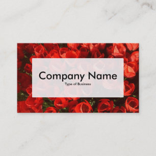 Center Label v3 - Red Tulips Business Card