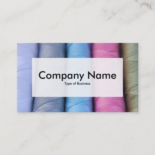 Center Label v3 - Reels of Cotton Business Card (Front)