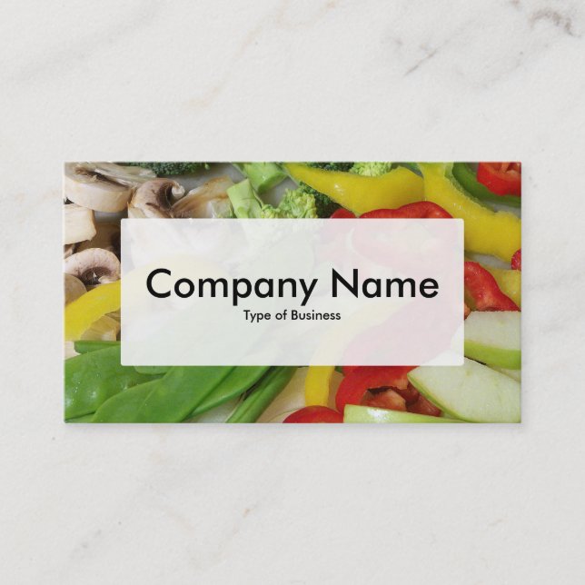 Center Label v3 - Stir-fry Vegetables 02 Business Card (Front)