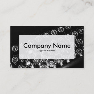 Center Label v3 - Vintage Typewriter Business Card