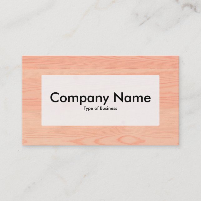 Center Label v3 - Wood 05 Business Card (Front)