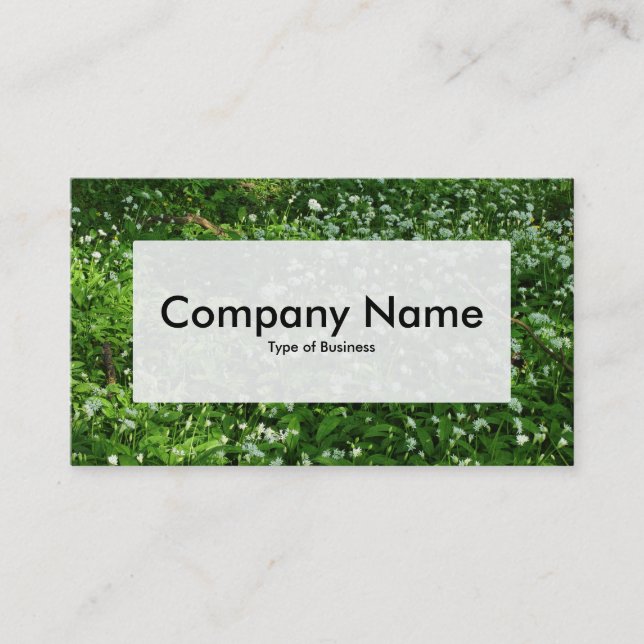 Center Label v3 - Woodland Flowers Business Card (Front)